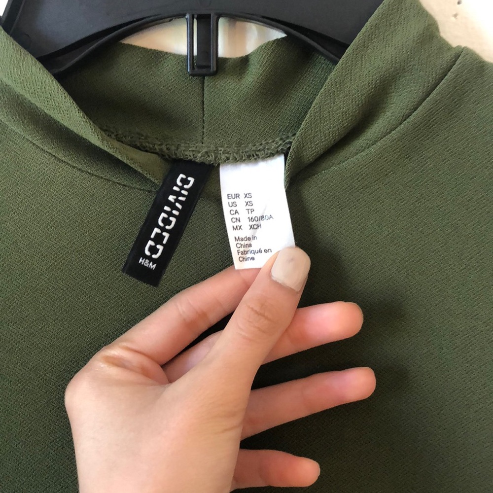 Olive Shift Dress - Picture 2 of 2